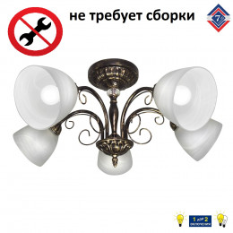 Люстра Петрасвет S2246-5, 5хЕ27 макс. 60Вт